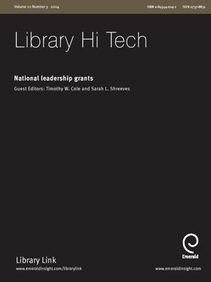 cover image of Library Hi-Tech, Volume 22, Issue 3